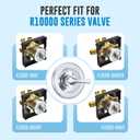 Replacement for Delta Classic 13 Series Single-Function Trim Kit, T13020 Chrome Shower Handle, Fit Delta Shower Valve R10000 Series (Cartridge Included)