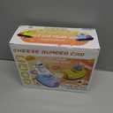 2 Pack Remote Control Car, RC Ejecting Bumper Car for Kids, Cat and Rat War Cheese Bumper Car, Car Toys for Ages 5-7, Christmas Birthday Gifts Toys for 3 4 5 6+ Year Old Boys Girls (Yellow)