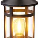Solar Lanterns Outdoor Waterproof: 1 Pack Hanging Solar Lights for Outside Patio Porch Garden Tabletop Decor - Bright LED Warm White Solar Powered Lighting - Unique Gardening Lovers Mom Gifts