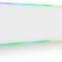 Tilted Nation Bone White Gaming Mouse Pad RGB - Large LED Mousepad - LED Desk mat with 8 Adjustable Light Modes - Non Slip Rubber Base, Easy to Clean Water Proof Surface Mat for Keyboard and Mouse