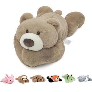 Niuniu Daddy 20" | 3.3 Pound Weighted Bear Stuffed Animals for Adults Kids, Giant Large Teddy Bear Plush Toy, Cute Brown Bear Body Pillow with Soft Fur & Body for Gift Christmas Birthday Holidays