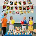 2 x 18PCS School Balloons 3 Strings School Banner16PCS Cake Toppers Colorful Classroom Decorations-Apple Pencil Bus Hanging for Kindergarten Preschool Elementary Party Supplies