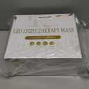 Yahi Red Light Therapy for Face and Neck, Rechargeable and Ergonomic Design for Home & Travel, Cordless Face Mask Light Therapy, White