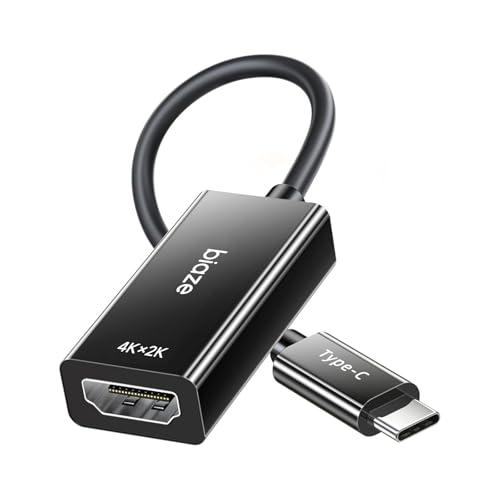 biaze USB C to HDMI Adapter 4K@60Hz, Type-C Thunderbolt with Dynamic HDR, Compatible with MacBook Pro/Air M1/M2, iPhone 15/14, Samsung Galaxy, Dell, Monitor, Projector (USB C to HDMI Adapter)