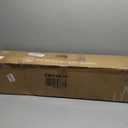 7 ft. Green Unlit Flocked Pencil Artificial Christmas Tree Snowy with Pine Cones