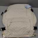 suwasp Vacuum Backpack Travel with Pump, Travel Backpack for Women Men, Vacuum Compression Bags with Laptop Compartment/Shoe Compartment, Personal Item Carry On Backpacks Flight Approved, Beige (Medium)