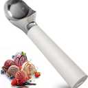 Heated Ice Cream Scoop, Rechargeable Electric Scooper for Hard IceCream, Self Warming Spoon Max to 158, Rust-Proof, anti freeze handle, Easy to Clean (10W, White)