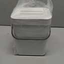 Kitchen Waste Bin with Hooks, Indoor Kitchen Sealed Under Sink for Kitchen, Food Waste Bin for Countertop (White, 3L)