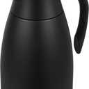 51 Oz Thermal Coffee Carafe, Stainless Steel Insulated Vacuum coffee crafts to keep coffee hot, 1.5 Liter Tea Water Coffee and Beverage Dispenser (Black)