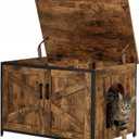 unipaws Top Opening Cat Litter Box Enclosure, Friendly to Elderly People, Waist or Keen Problem People, XL Extra Large Cat Box Furniture, High Jumbo Automatic Litter Box Cover Hidden for Large Cat