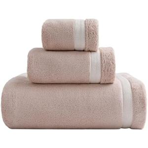XIQ 40x80 Inches Bath Sheets Extra Large Bath Towels Set Super Soft Quick Dry Luxury Microfiber Shower Towels for Bathroom Beige, 3PCS