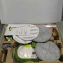 VMAI Cordless Electric Mop with Water Spray & Detachable Battery, Rechargeable Floor Spin Mop & Scrubber with LED Headlights, Washable Pads, Lightweight for Hardwood Tile Marble Floor Cleaning