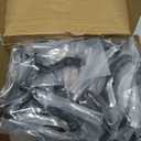 khtumeware 20 Pack 3 Inch Matte Black Hand Rail Bracket Heavy Duty Hardware for Stairways, Home or Office Stair Support Handrail Brackets