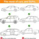 Car Rear Side Window Shades,2 Pack Breathable Mesh Car Window Screens Sun Shades Covers for Camping,Fit for 96% of Cars, Block Sun Glare,UV Protection,Privacy Protection, M