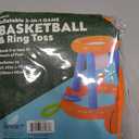 One Orange Inflatable Basketball Hoop, Pool Party Water Play Toy - Pack of 2
