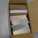 100 Multicolored Thank You Cards with Kraft Envelopes and Stickers - 4 Modern Designs for Wedding, Graduation, Business, Baby Shower (Assortment)