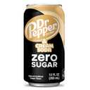 DR PEPPER and Cream Soda Zero Sugar, 12 fl oz cans, 12 pack