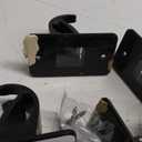 CIEMGNZOC 6-Pack Curtain Bracket Holders, Universal Self-Adhesive Wall Mounts, Fits 0.6'' to 1.5'' Rods, Black