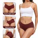 Women's Seamless Underwear No Show Full Coverage Briefs Ladies Stretchy Invisible Panties (XXL) 6 Packs