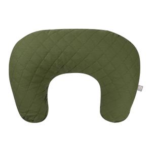 Boppy Nursing Pillow with Luxe Fabric Cover, Quilted Moss, Larger, More Supportive Pillow for Breastfeeding and Bottle Feeding; Firmer and Higher Than Original, w/Premium Cover; JPMA Certified