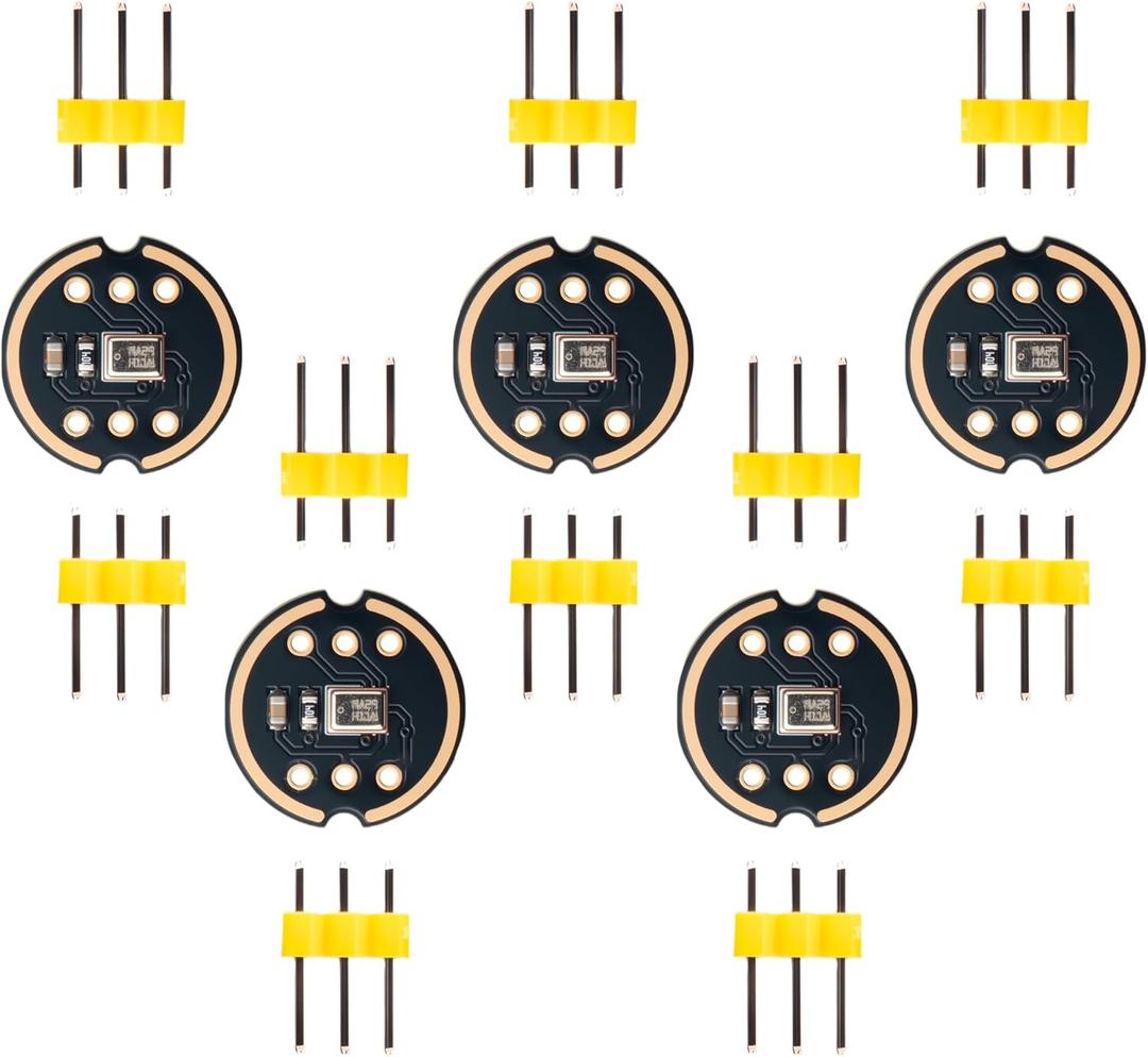 5 PCS INMP441 Omnidirectional Microphone Module I2S Interface MEMS High Precision Low Power Digital Output Supports ESP32