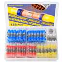 haisstronica 120PCS Solder Seal Wire Connectors, Marine Grade Heat Shrink Butt Splice Connectors for Electrical, Stereo, Corrosion and Weatherproof