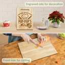 Pop Pop Gifts, Pop Gifts from Grandkids Fathers Day, Poppop Birthday Gift Wooden Cutting Board Utensils Set with Apron, Great Pop Grandprents Day Fathers Day Stocking Stuffer Kitchen Gift