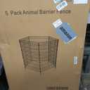 5 Panels No Dig Garden Fence Animal Barrier, 44in(H) × 11.8ft(L) Decorative Metal Outdoor Dog Fence, Rustproof Pet Fencing for Yard, Patio, Flower Bed -Temporary Fencing| Easy to Install