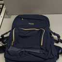 LOVEVOOK Laptop Backpack for Women with Pouch Pocket for Large Capacity Cup, 15.6 Inch Laptop Computer Bag Travel Backpack Purse, Waterproof Work Business Backpack College Teacher Bags, Dark Blue