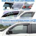 Side Window Rain Guards Visor Deflectors Compatible with Nissan Frontier 2022-2025, Window Deflectors Outside Mount Rain Guards for Car Windows, 2Pcs, Fit for 2 Door