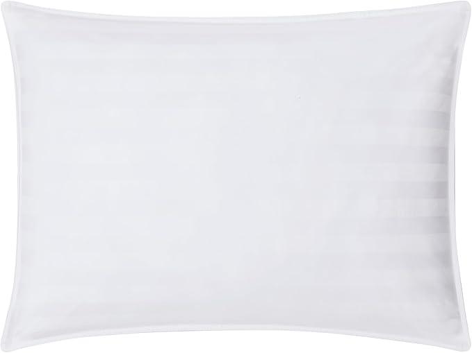 DOWNLITE Down Extra Thin, Flat & Soft Pillow for Stomach Sleepers (Hypoallergenic) (Standard/Queen)