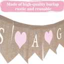 GCQQ Its a Girl Banner No DIY Baby Shower Girls Banner Sign, Burlap Babies Showers Girls Banners for Gender Reveal, Welcome Baby Backdrop Decoration