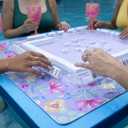 Hutch & Nook Mahjong Mat | 33" Non-Slip Card Table Cover | Decorative Game Mat for Mahjong Set, Dominoes, Poker & More (Lavender)