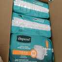 Depend Adult Diapers with Tabs, Incontinence Protection with Tabs, Unisex, Small/Medium (1934" Waist, Up To 170 lbs), Maximum Absorbency, 60 Count (3 Packs of 20)