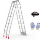 Lightweight Motorcycle Ramps for Pickup Trucks, 750 LBS Loading Capacity Aluminum Dirt Bike Ramp, 89 in x 12 in, 1PC