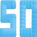 50 Pcs/25 Pack Gel Pads for Abs Stimulator Ab Trainer Replacement Gel Sheet for EMS AB Stimulator Gel Pads for All Abdominal Belts Muscle Trainer ABS Toner (Large 50)