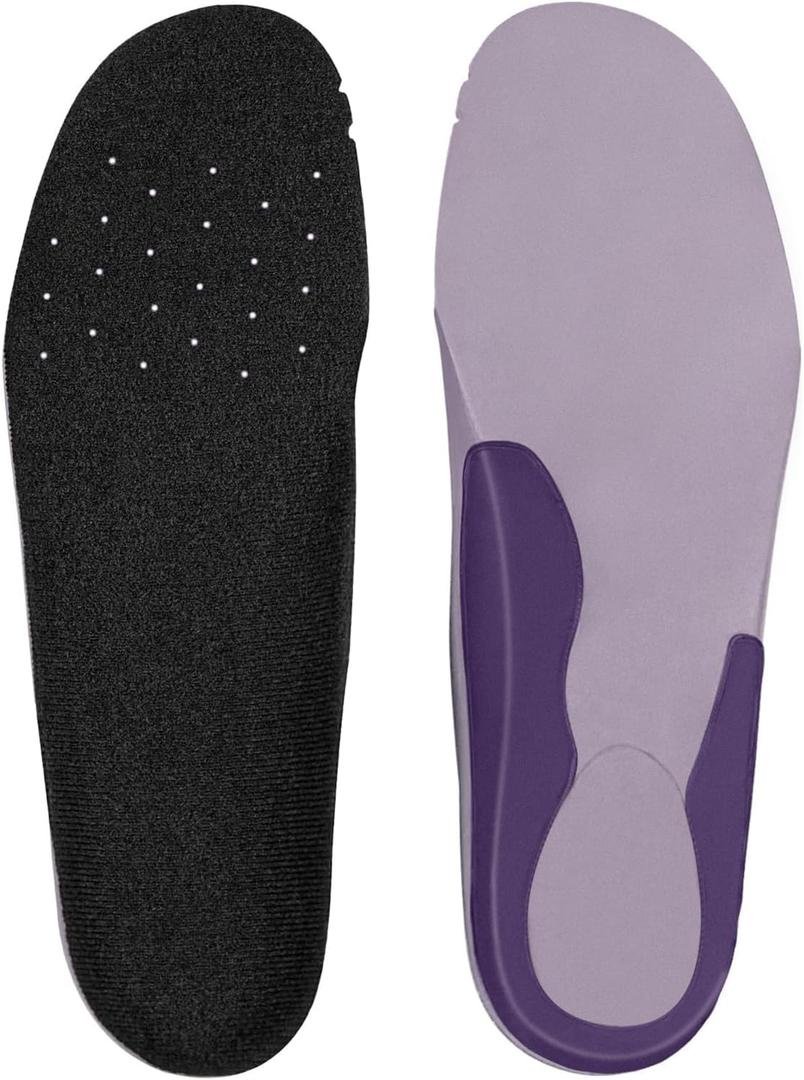 Endoto Insoles for Vans Skate Shoes, Replacement Arch Support Inserts for Men and Women Shock Absorbing(Size: US Men6 / Women7.5-EU 38)