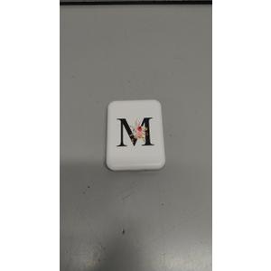 Personalized Initial Compact Mirror with Light, Preppy Gifts LED Pocket Mirrors,1X/3X Magnifying Travel Mirror, Mini Folding Small Mirror for Purse, Portable Makeup Mirrors for Girls/ Mom/Mother/Teen, M