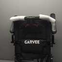 Garvee Portable Lightweight Folding Wheelchair – Wide Frame Aviation Aluminum, Shock Absorbing 10" Rear Wheels, Comfortable PVC Seat, Two-Stage Brake, Mobility Aid Transport Chair – Navy Blue