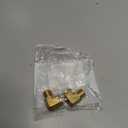 Legines Brass Compression Fitting, Male 90 Degree Elbow, 5/8" Tube OD x 1/2" NPT Male Pipe, Pack of 2