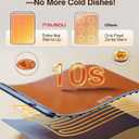 Warming Mat for Food (24"x16") - iTRUSOU 3-Year Classic Electric Warming Tray with 3-Level Temp Control, Rapid Heating 250W Energy-Saving - Rollable Large Food Warming Mat for Parties & Buffet