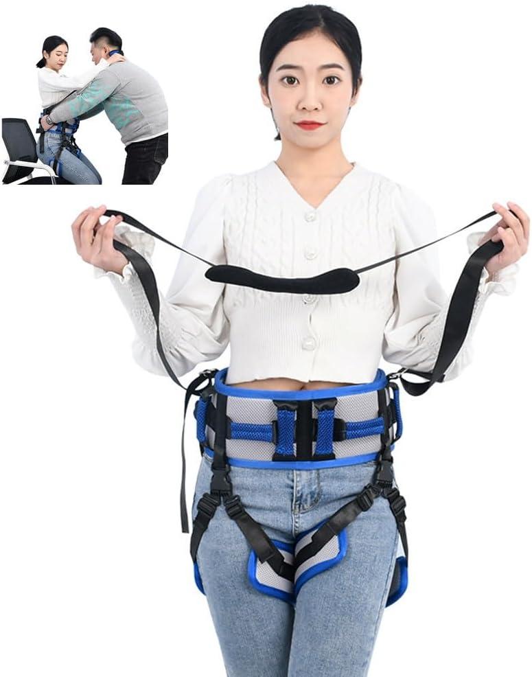 WEEOATAR Medical Nursing Gait Belt, Non-Slip Transfer Nursing Sling with Handles, Mobility Standing and Lifting Aid Transfer Belts for Disabled, Elderly, Injured (Blue)