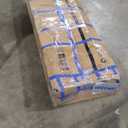 Garvee 71" Tall Arched Kitchen Pantry Cabinet, Modern Farmhouse Kitchen Storage Cabinets with LED Lights, Arched Cabinet with Open & Adjustable Shelves, Hidden Drawer & Glass Door for Dining Room