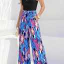 BTFBM Two Piece Sets For Women Summer 2026 Spring Outfits Casual Sleeveless Wide Leg Pants Sets Beach Vacation Clothes (XL)