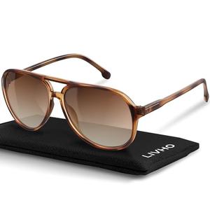 livho Trendy Polarized Aviator Sunglasses Women Men, Retro Sun Glasses for Women Men 2025, Oversized UV Protection Shades