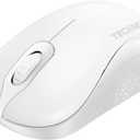 TECKNET Wireless Mouse for Laptop, 2.4GHz Computer Mouse 3 Adjustable DPI Office Cordless USB Mice with Receiver,Small to Medium Sized Hands Compatible with PC, Laptop, Desktop,Off-White