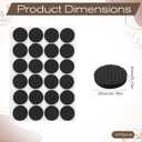 2 x 240 Pcs Foam Dots, Small Furniture Pads Self-Adhesive EVA Thin Felt Pads for Desks Drawers Vases Photo Frames Cabinets Doors Candlesticks - Black (0.78")