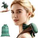 Neck Massager 2025with Heat Shiatsu Shoulder & Cervical Massager,Wireless Electric Neck and Back Massager for Pain Relief deep Tissue Massage-Green.