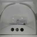 Small Bathroom Pedestal Sink White With Overflow Centerset Faucet Holes Grade A Vitreous China 33 Inch Tall x 16 Inch Wide x 14 Inch Projection Space Saving Ondine Design Renovator's Supply