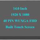 New NV140FHM-T09 V8.1 SD11J53862 5D11J53859 5D11J53861 Replacement Laptop FHD 40 pin 14in LCD Touch Screen Digitizer Display Panel for BOE0A38, for Lenovo Thinkpad T490 T490s T495 T495s
